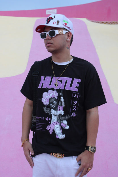 Hustle Angel Black T-Shirt