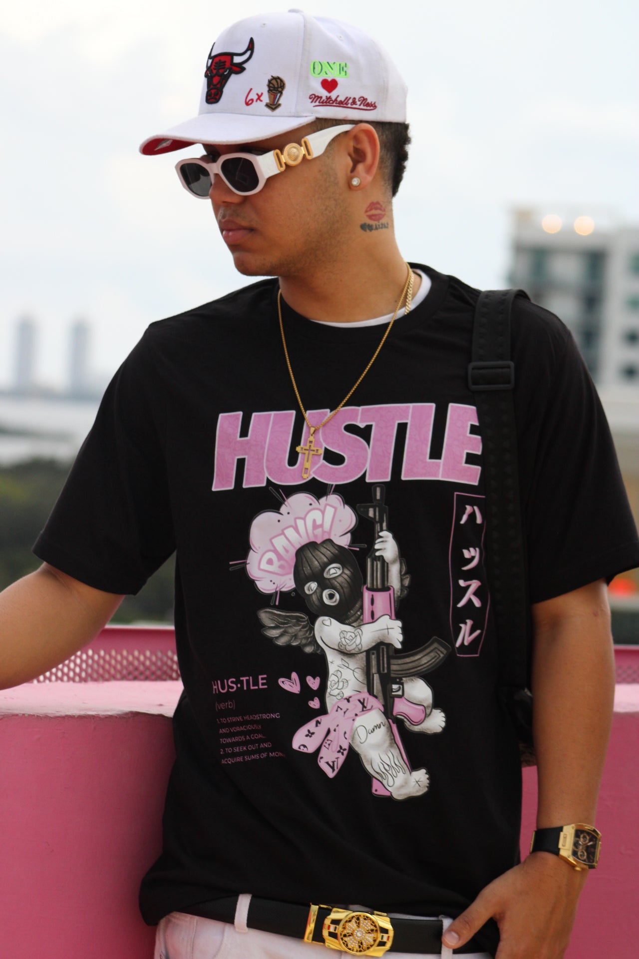 Hustle Angel Black T-Shirt